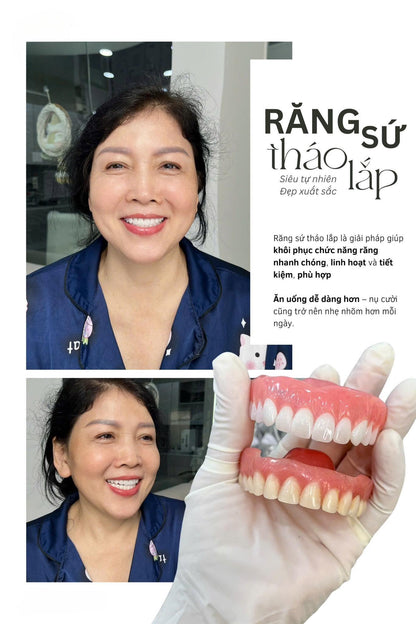 Hàm Tháo Lắp Sứ